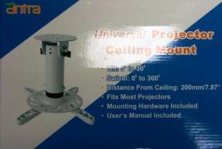 Universal Projector Ceiling Mount 360 degree 33 lbs 736211096760 