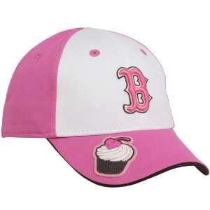  New Era Boston Red Sox Toddler Girls Pink White Scented Cupcake Hat 