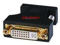 HD15(VGA) Male to DVI A Female Adapter Gold Plated  