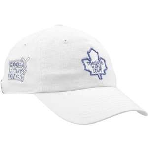 New Era Toronto Maple Leafs Ladies White Hockey Fights Cancer Slouch 