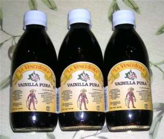 Lg Bottles PURE LaVencedora Mexican Vanilla Extract  