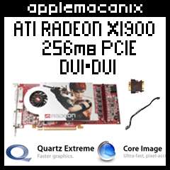 NEW G5 Mac ATI Radeon x1900 256MB PCIe Video Card 2 DVI  