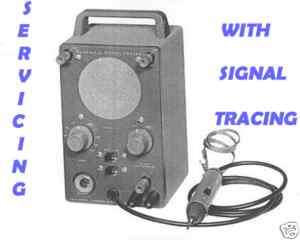 BOTTOM LINE for SERVICING TUBE RADIOS by SIGNAL TRACING  