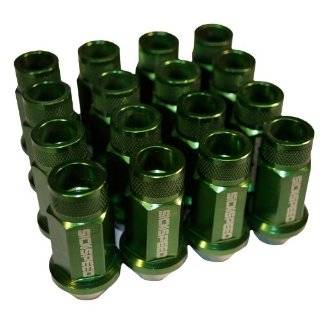   Green Anodized Extended Tuner Style Racing Lug Nuts 12x1.25 16 pc Set