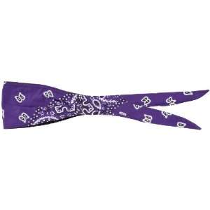  Schampa Old School Bandanna, Paisley Purple, Primary Color 