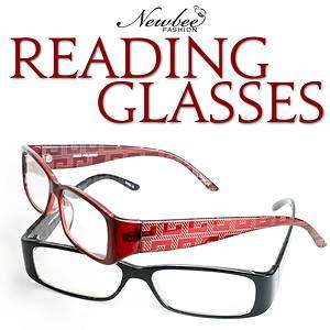 Choose Your Color Reading Glasses Think Frame Etched Temples Various 