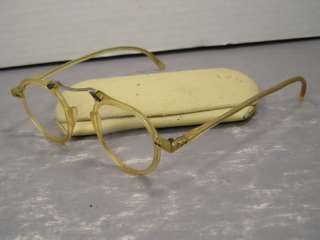   Glasses Magnifying Reading Goggles Steam Punk Old Antique Case  