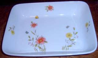 Andrea Country Flowers Oven Table Rectangular Bake Dish  