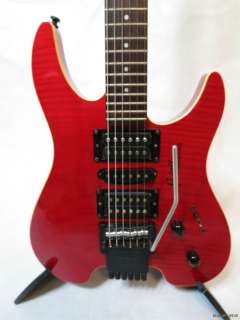 RARE STEINBERGER GU 7 CUSTOM @ RED FLAME MAPLE TOP @ R TREM @ UPGRADED 
