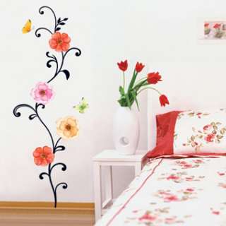 flower wall decor stickers mural decals art graphic removable