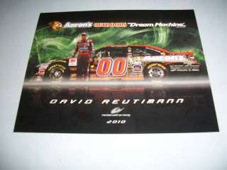 DAVID REUTIMANN 2010 AARONS OUTDOOR CAMO #99 POSTCARD  