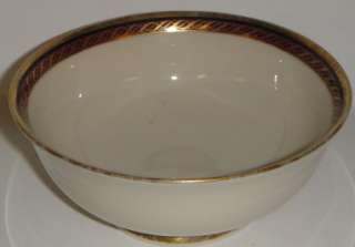 brand lenox pattern monroe piece footed rice bowl condition good