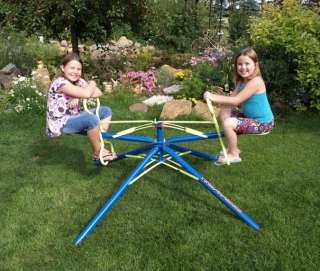     Round 2 Seat Model Kids Merry Go Round Outdoor Toy Ride Playground
