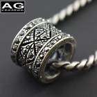 DARK CUBIC VINTAGE ROLLER PENDANT STEEL CHAIN NECKLACE