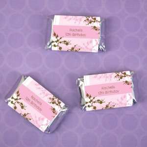  Cherry Blossom   20 Personalized Mini Candy Bar Wrapper 