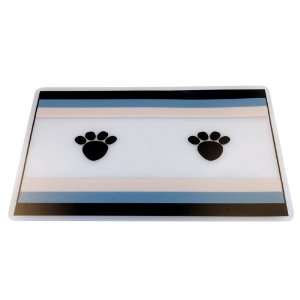  Metro Paw Print Dog Water & Bowl Dining Placemat Pet 