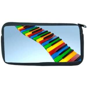 Rainbow Piano Keyboard Neoprene Pencil Case   pencilcase   Ipod Case 