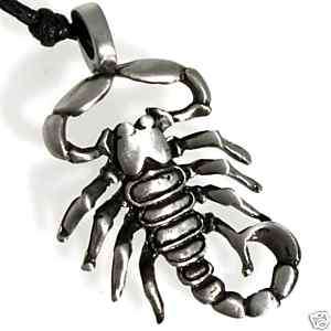 40H PEWTER Scorpion SCORPIO Oct NOV Zodiac PENDANT  