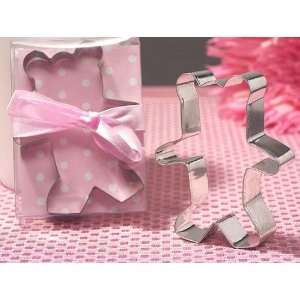  Teddy Bear Cookie Cutter in Clear Box with Pink Ribbon 