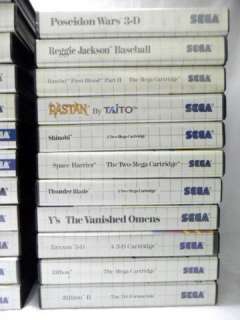 Instant Sega Master System Video Game Collection 34 Games All In Boxes 