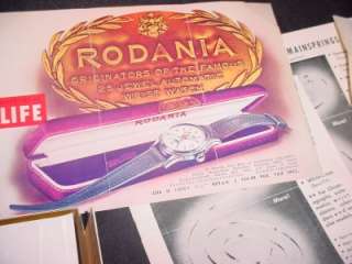 Old Vintage Watch Parts Rodania Hamilton Manuals Bulova Seiko Rolex 