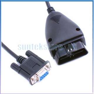 NEW OBD2 16Pin to DB9 Serial Port RS232 Adapter Cable  