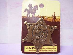 Disney Sheriff Badge Pin PATRICK new  