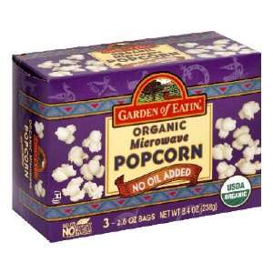 Garden Of Eatin`, Microwave Popcorn, No Oil Added, 8.40 OZ  