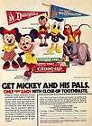 1974 close up toothpaste dis ney dolls mickey m innie