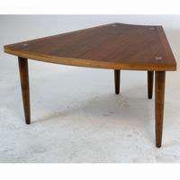 Vintage Danish Style Walnut Side End Low Table  