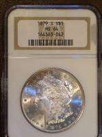 1879 S Frosted MS 64 NGC Certified Morgan Silver Dollar  