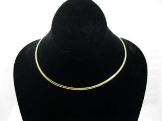 New 16 Silver & Gold 4mm Omega Choker Collar Necklaces  