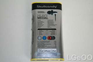New Skullcandy S2HMCY 016 Heavy Medal In Ear Headphone 878615011533 