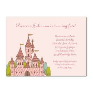  Birthday Party Invitations   Princess Castle By Kate 