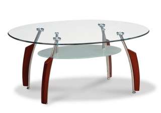 Contemporary Glass top Round Occasional / Coffee Table  