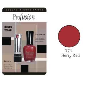  Nail Polish and Lip Stick Combination (Berry Red) Health 