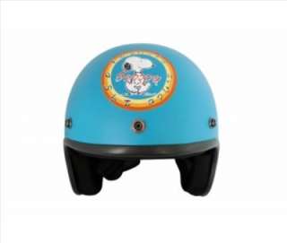 Peanuts Snoopy Motorcycle 3/4 Helmet RETRO Blue  