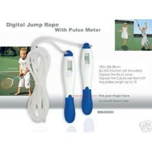 Digital Jumping Rope with Heart Pulse Rate Monitor and Calorie Burn 