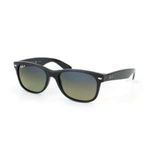 Brand New Ray Ban WAYFARER RB2132 Black/Blue Faded Polarized 901/76 