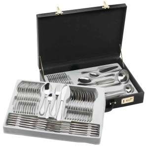 72pc Heavy Gauge Surgical Stainless Steel Flatware set+  