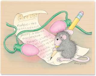    It Twice House Mouse Mounted Rubber Stamp 3X4 HMJR 1089  