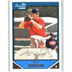 com 2007 Bowman Chrome Prospects #BC69 Matt Goodson   Boston Red Sox 