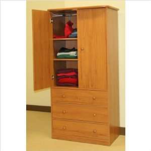  Sierra Armoire Finish Chestnut, Knob Color Red