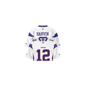 Percy Harvin Jersey Reebok White Replica #12 Minnesota Vikings Jersey 