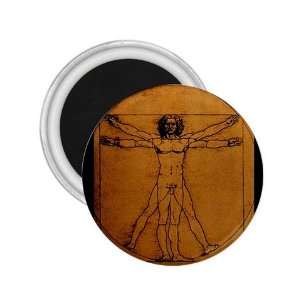    Da Vinci Symmetry of Man Refrigerator Magnet