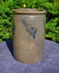 Decorated Stoneware Crock Jar Att Strasburg, Virginia  
