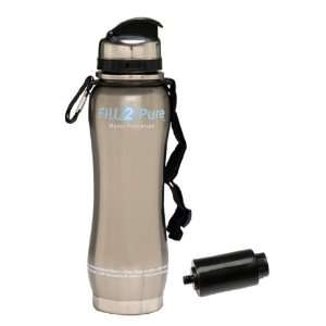  Fill2Pure Water Bottle with Replacement Filter Cartridge 
