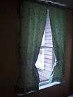 Celestial Stars & Swirls, Starfish, Cottage Curtains, Mint Green 