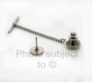 TIE TACKS w/ Clutch Chain Findings Blanks TAC PIN  