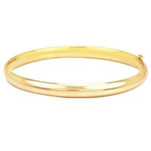  Duragold 14k Yellow Gold Polished Bangle Bracelet (6mm) Jewelry